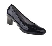 Pumps LEI BY TESSAMINO "Carmen", Damen, Gr. 39, blau (dunkelblau), Synthetik, elegant, Schuhe, mit Reptilien-Prägung (68063268-39) dunkelblau