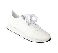 Lei by tessamino Damenschnürer Nadja Echtes, Leder, geschnitten in Weite H für Hallux geeignet, leichte Sommerschuhe Freizeitschuhe, atmungsaktive Sportschuhe 41 weiß