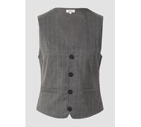 Leicht gefütterte Weste im Shaped Fit mit Nadelstreifen 40 grau 2170185.98H0.40