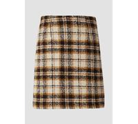 Leicht gefütterter Bouclé-Rock mit Karo-Muster 34 beige|mehrfarbig 2170269.02N5.34