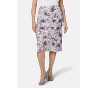 Leicht schwingender Druckrock lila 42