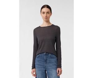 Leicht transparenter Feinstrickpullover schwarz 42