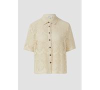 Leicht transparentes Shirt aus Häkelspitze 34 creme 2166344.0750.34
