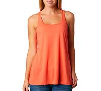 leicht transparentes Trägershirt - Farbe: Coral - Größe: L