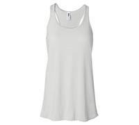 BELLA + CANVAS Women's Flowy Racerback Tank L WHITE