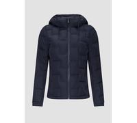 Leicht wattierte Jacke im Fabricmix mit Prägung 40 blau 2150978.5959.40