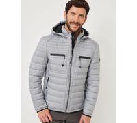 Leicht wattierte Kapuzen-Steppjacke, hellgrau, Größe XL, Jeans Fritz
