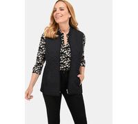 Kurzweste GOLDNER "Kurzgröße Leicht wattierte Steppweste", Damen, Gr. 22, schwarz, Obermaterial: 100% Polyester PES., normal, Westen, Ohne (79104645-22) schwarz