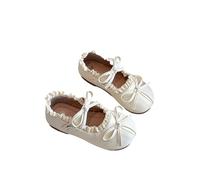 Leichte Atmungsaktive Mädchen-Sneaker Mit Flexibler Sohle Für Spielen Spazierengehen Laufen (White-A, 26)