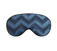 Leichte Augenmaske mit verstellbarem Riemen, Farbverlauf, blauer Denim-Druck, bequeme Schlafmasken, lichtblockierende Augenklappen, Augenabdeckung für Büro, Nickerchen, Reisen