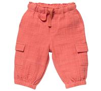 Leichte Baby Musselin Cargohose himbeerrot 104