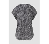 Leichte Baumwoll-Bluse mit All-over-Print 48 schwarz 2171195.99B0.48