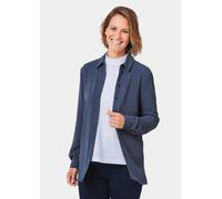 Leichte Blusenjacke in pflegeleichter Qualität blau 21