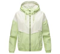 MARIKOO Damen Übergangsjacke leichte Herbst Frühling Übergangs Jacke mit Kapuze B993 [B993-Liubk-Pastell-Lime-Gr.S]