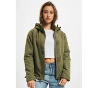 Leichte Brandit Damen Windbreaker Jacke mit Kapuze und Klettverschluss Khaki 5XL