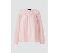 Leichte Chiffon-Bluse mit Schmuck-Applikation 36 Rosa 2170697.4405.36