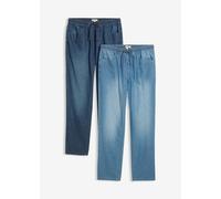 Leichte Classic Fit Schlupfjeans, Tapered (2er Pack) 54