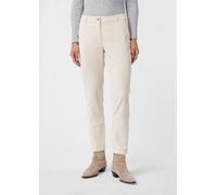 Leichte Cord-Chino mit Umschlag am Saum beige 46