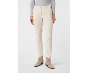 Leichte Cord-Chino mit Umschlag am Saum beige 46