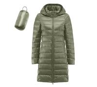 Leichte Daunenjacke Mit Kapuze Damen Steppjacke Leichter Daunenmantel Damen Winter Daunen Winterjacke Damen Leicht Ultraleichte Dünne Steppjacken Frauen Federleichte Softdaunenjacke Übergangsjacke