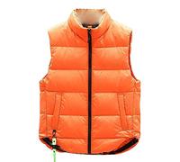 Leichte Daunenweste Herren Weste Oberteile Herren Oberbekleidung Weste Vielseitige Herren Taille Mantel Regular Fit Weste Arbeitsweste Lockere Weste Baggy Weste Elegante Weste Orange Rot 4XL