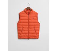 GANT Herren Leichte Daunenweste Deep Orange Größe L