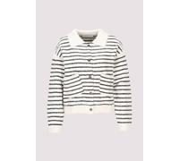 Leichte Freizeitjacke in Schwarz XL Black white striped