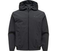 Leichte Funktionsjacke mit verstellbarer Kapuze "Bordos" Black XXL