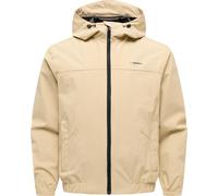 Leichte Funktionsjacke mit verstellbarer Kapuze "Bordos" Sand S