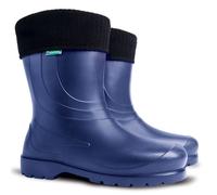 Leichte gefütterte Damen Gummistiefel aus Eva Blau 36