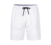 Leichte Herren-Shorts, einfarbig, athletische Hose mit Netzfutter, elastischer Bund, Sweathose mit Kordelzug, lockere Passform, Sommer-Shorts, schnell trocknend, halbe Hose für Outdoor-Training, Größe