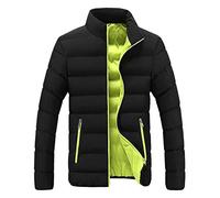 Leichte Herren Steppjacke Warm Casual Winter Übergangsjacke mit Taschen Stehkragen Daunenjacken ohne Kapuze Gesteppte Puffer Mäntel Outdoor Thermomantel M/L/XL/XXL/3XL/4XL/5XL/6XL, grün, L