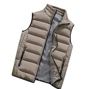 Leichte Herrenweste aus Baumwolle: Gepolsterte Herrenweste für den Winter, winddicht, gesteppt, Bodywarmer, Outdoor, dick gepolstert, ärmellos, leichte Weste, wärmer, ärmellose Jacke für Herren,