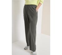 Stoffhose CECIL, Damen, Gr. 3XL, Länge 30, clear khaki, Web, 66% Baumwolle, 30% Polyester, 4% Elasthan, unifarben, loose fit lang, Hosen Stoffhose, mit Wide Legs (18499109-XXXL) clear khaki