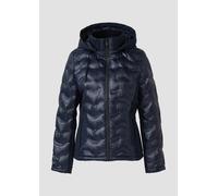 Leichte Jacke im Fabricmix mit abnehmbarer Kapuze 38 blau 2172786.5959.38