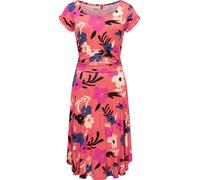 Sommerkleid RAGWEAR "Yvone Flowers" Gr. L (40), Normalgrößen, rot (coral) Damen Kleider (88283255-L) coral
