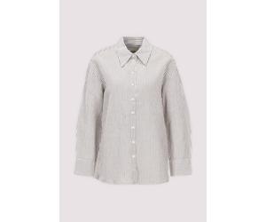 Leichte Leinen-Baumwoll Bluse Braun 36 Bright white/chocola