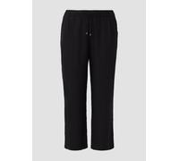 Leichte Leinenmix-Hose mit Elastikbund 46 schwarz 2171422.9999.46