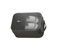 Leichte Reise-Schuhtasche mit separaten Taschen, atmungsaktives Design für Sneaker, Familienurlaub, kompakter Schuh-Organizer für Geschäftsreisen, Schwarz , Einheitsgröße