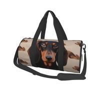Leichte Reisetasche, Wochenendtasche, Übernachtungstasche, Sporttasche, Turnrucksack mit verstellbarem Riemen, Krankenhaustasche, faltbare Gepäcktasche für Damen und Herren, Dackel Hund, Einheitsgröße
