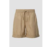 s.Oliver RED LABEL Relaxed Fit Shorts aus Baumwoll-Lyocell-Mix in Beige, Größe 40