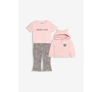 Leichte Shirtjacke mit T-Shirt und Leggings aus reiner Bio-Baumwolle (3-tlg.Set) 80/86