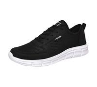 leichte sommerschuhe herren Sneakers for Men Rutschfest Turnschuhe Wanderschuhe Freizeitschuhe Herren Schnürung Slip In Schlupfschuhe Laufschuhe Bequeme Sportschuhe sneaker breite füße Weiß 42