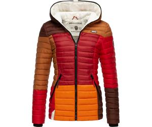 Leichte Steppjacke Colorblocking mit Kapuze "Multikulti" Multicolour Autumn Leaves M