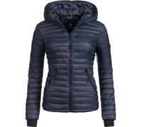 Navahoo Damen Übergangs Stepp Jacke mit Kapuze B348 [B348-Kimuk-Navy-Gr.M]