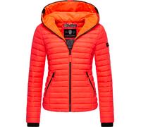 Leichte Steppjacke mit Kapuze "Kimuk" Neon Coral XS
