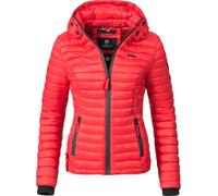 Marikoo Steppjacke »Samtpfote« ultraleichte Übergangsjacke mit Kapuze, rot