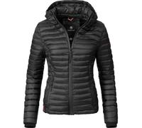 Leichte Steppjacke mit Kapuze "Samtpfote" Schwarz XXL
