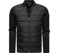 Leichte Steppjacke mit Rippstrick-Ärmeln "Hallmar" Black XXXL