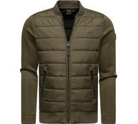 Leichte Steppjacke mit Rippstrick-Ärmeln "Hallmar" Dark Olive M